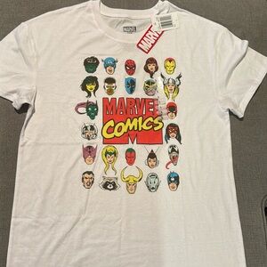 New men’s marvel comics T shirt with tags size large